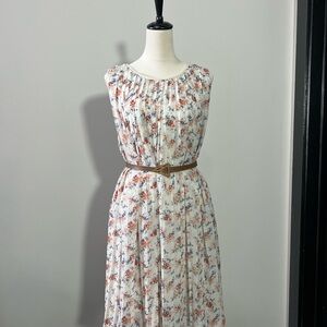 Floral Print Sleeveless Dress